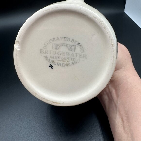 Unique handpainted Emma Bridgewater Black Salmon Jug pitcher rare hard to find - Picture 8 of 13